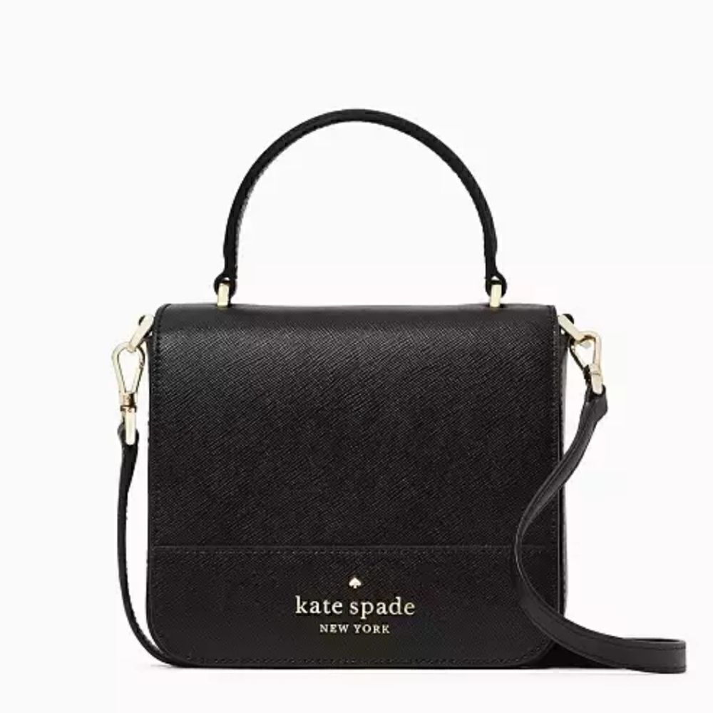 Kate Spade Square Top Handle Crossbody Saffiano Leather Bag